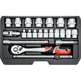 Yato Steckschlüssel-Set 22-tlg. 3/8 Zoll