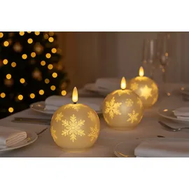 I.GE.A. Kugel-Kerze A 12 cm gold