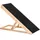 PawHut Haustierrampe verstellbar Schwarz/Naturholz 90 x 40 x 61 cm