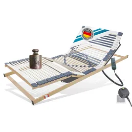 Matratzen Perfekt Elektrischer Lattenrost 80x200 cm – 44 Leisten, 7 Zonen, Notabsenkung, Höchster Komfort