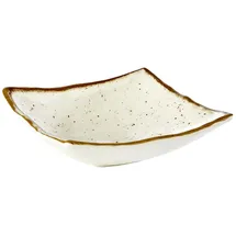 APS Servierschale 19 x 19 cm braun/weiß