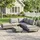 Outsunny Polyrattan-Lounge-Set 3-tlg. Grau/Braun