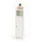 Relaxdays Badezimmerschrank 80 x 18 x 20 cm Weiß
