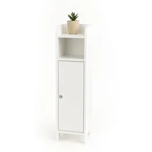 Relaxdays Badezimmerschrank 80 x 18 x 20 cm Weiß
