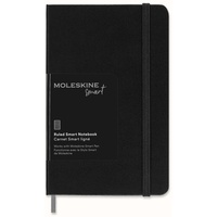 Moleskine Smart Notebook, Pocket, Ruled, Black, Hard Cover (3.5 x 5.5)