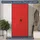 Jan Nowak Mehrzweckschrank 185 x 90 x 45 cm Anthrazit-Rot