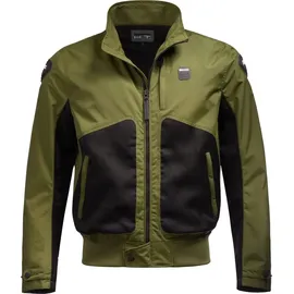 Blauer H.T. Thor Air Motorradjacke Schwarz/Grün L
