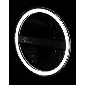 Highsider 5 3/4 Zoll LED-Scheinwerfer Pecos Typ 6 mit TFL Schwarz Matt