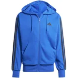 Adidas Essentials 3-Streifen French Terry Reißverschlusspullover Team Royal Blue / Black XL