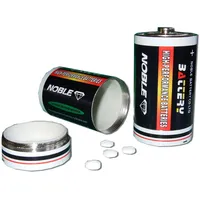 Pillendose Mono Batterie Geld Versteck Attrappe Höhe 59mm