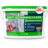 derendo Anti Schimmel Farbe weiß innen 5 Liter Wandfarbe weiß gegen Schimmel Badezimmer Feuchtraumfarbe Schimmel Stopp Langzeitschutz Schimmelentfernung