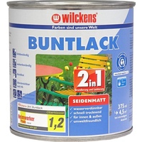 Wilckens 2in1 Acryl Buntlack für Innen und Außen, seidenmatt, 375 ml, RAL 7016 Anthrazitgrau