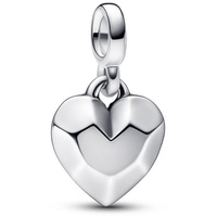 Pandora ME Facettiertes Herz Mini-Dangle aus Sterling-Silber, Ausschließlich Kompatibel ME, Höhe: 8,4mm, 792305C00