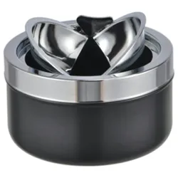 Haushalt International Klapp Aschenbecher Metall