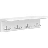 Songmics Wandgarderobe mit Ablage, Weiß
