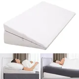 ZIKEBTUY Keilkissen Bett Kopfteil Reflux Kissen, Wedge Pillow Headboard Einstellbar Höhen Lesekissen mit Waschbarem Bezug Keilkissen Rücken Bettkeil für Reflux Anti-Schnarchen Nacken Rückenschmerzen