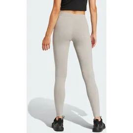 adidas Essentials Linear Cotton Leggings Medium Grey Heather / Black 2XS