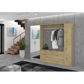 INOSIGN Trondheim Garderoben-Set 212 x 34 x 193 cm braun