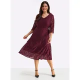 sheego Etuikleid Rot 50