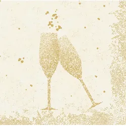 DUNI Dunisoft Serviette 40x40cm 1/4F. Celebrate Cream