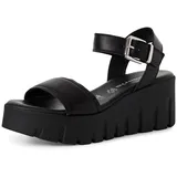 TAMARIS Keilsandalette Damen Schwarz 40