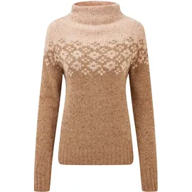 Sherpa Mandari Sweatshirt Mock Neck Braun S