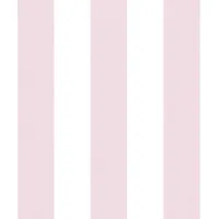 Profhome Kinder Tapete Vliestapete 53 cm x 10 m 5,33 m2 Rosa/Weiß 381482
