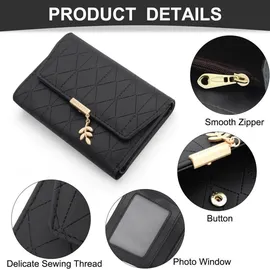 luxuskollektion REETEE Damen Geldbörse schwarz