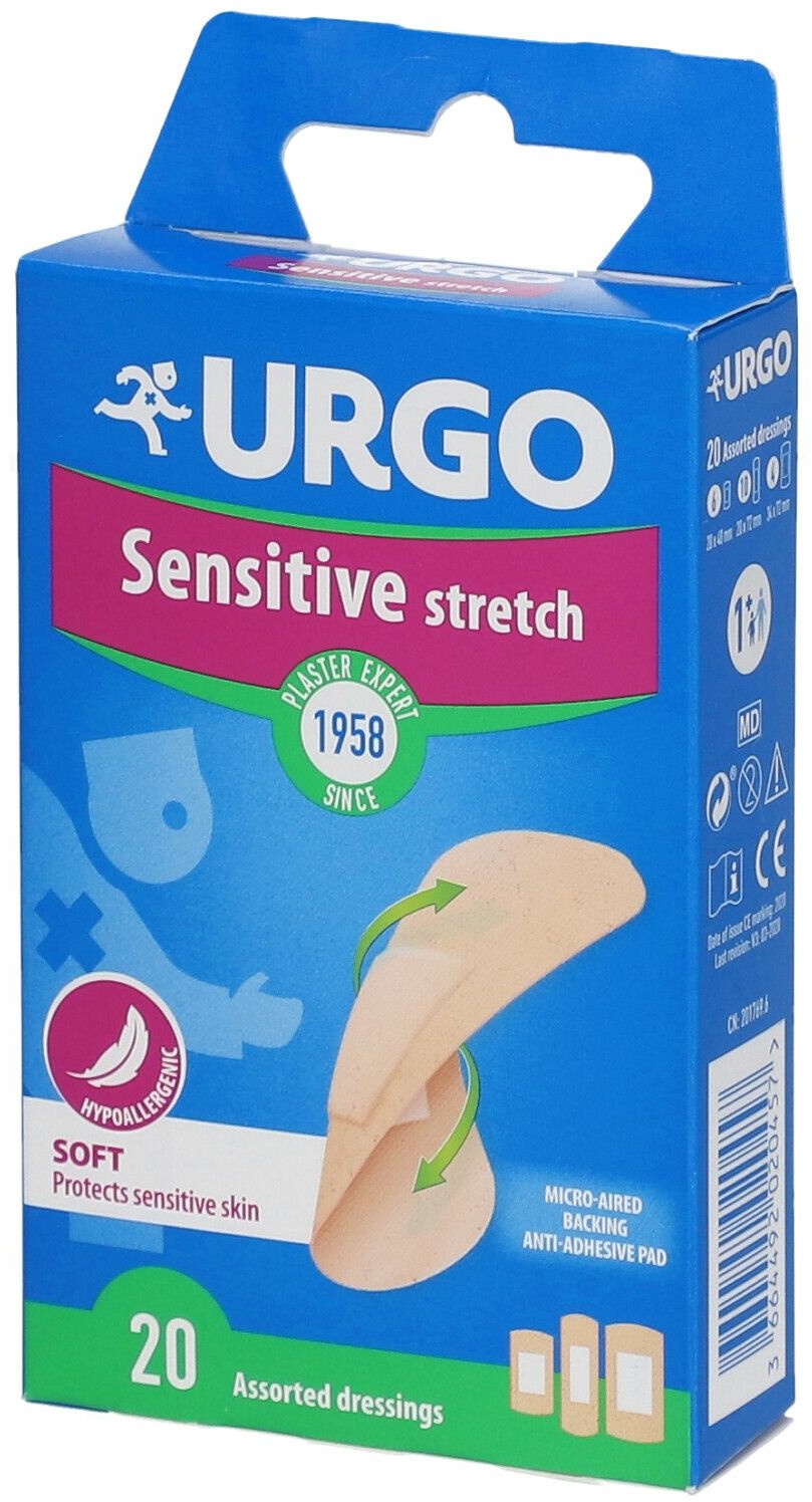 URGO Sensitive Pansement Stretch 20 pc(s) pansement(s)