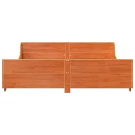 vidaXL Massivholzbett 180 x 200 cm Braun