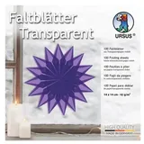 URSUS Faltblätter Faltblätter Transparentpapier, 14 x 14 cm, violett, 100 Blatt