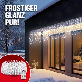 monzana Lichtervorhang LED 20 m 600 LED kaltweiß