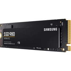 Samsung SSD 980 interne SSD (1 TB) 3500 MB/S Lesegeschwindigkeit, 3000 MB/S Schreibgeschwindigkeit, NVMe schwarz 1 TB