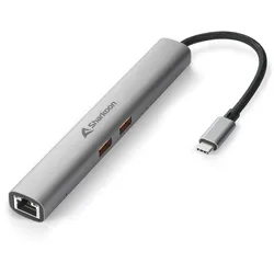 Sharkoon OfficePal Combo Adapter, dunkelgrau