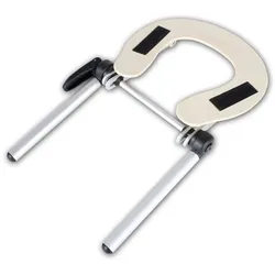 tectake® Kopfstütze für Massageliegen, aus Aluminium, Klettverschluss zur Befestigung des Polsters, leichte Reinigung