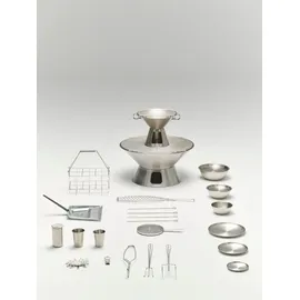 HAY Outdoor Market Speiseteller 2er Set Silber