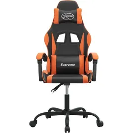 vidaXL Gaming-Stuhl Drehbar Schwarz und Orange