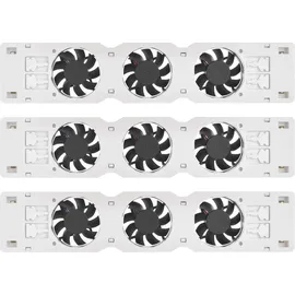 EMOS Heizung-Ventilator Starterset TRIO 3 Stück Heizgebläse inkl. Temperatursensor mit Regler Luftdurchsatz 36 m3/h pro Ventilator