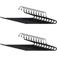 Relaxdays Hosenbügel, Set, rutschfeste Kleiderbügel, platzsparend, HBT: 17,5 x