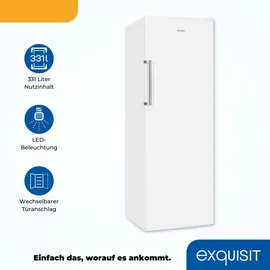 Exquisit KS350-V-H-040D Kühlschrank (331 l, 1715 mm hoch, Weiß)