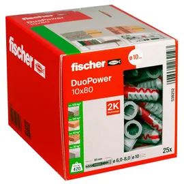 Fischer DuoPower 10 x 80 Universaldübel 25 Stück