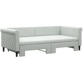 vidaXL Tagesbett 90 x 190 cm Hellgrau