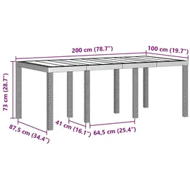 vidaXL Garten Essgruppe 9 pcs Weiß Polt Rattan