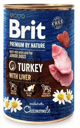 Brit Premium by Nature Junior Pute mit Leber 400g