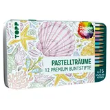 Frechverlag Colorful Moments Designdose mit Buntstiften 12 St. Pastelltönen