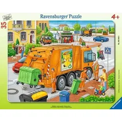 RAVENSBURGER 6346 Kinderpuzzle Müllabfuhr