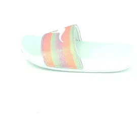 KangaROOS K Shine Slides, Mint/Rainbow, 31 EU