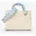 Valentino Alexia Summer Shopper Polyurethan Beige/Blue/White