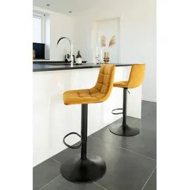 VCM Middelfart Barhocker 43 x 88-108 x 45 cm Senfgelb