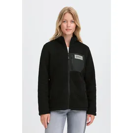 Oxmo Plüschjacke Damen Schwarz S
